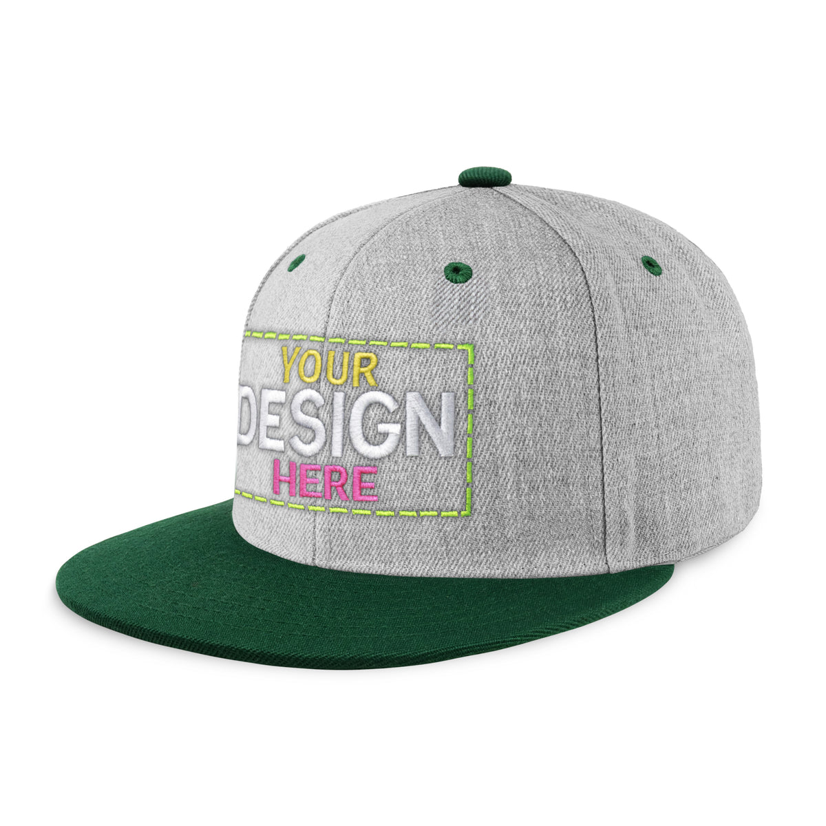 Custom Two-Tone Edge Flat Bill