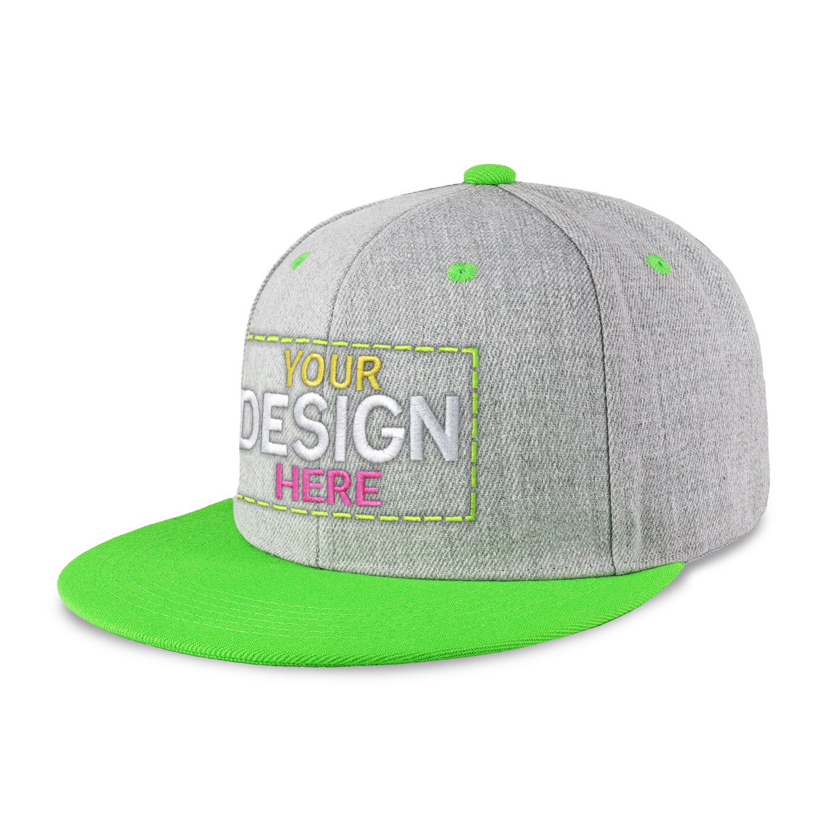 Custom Two-Tone Edge Flat Bill