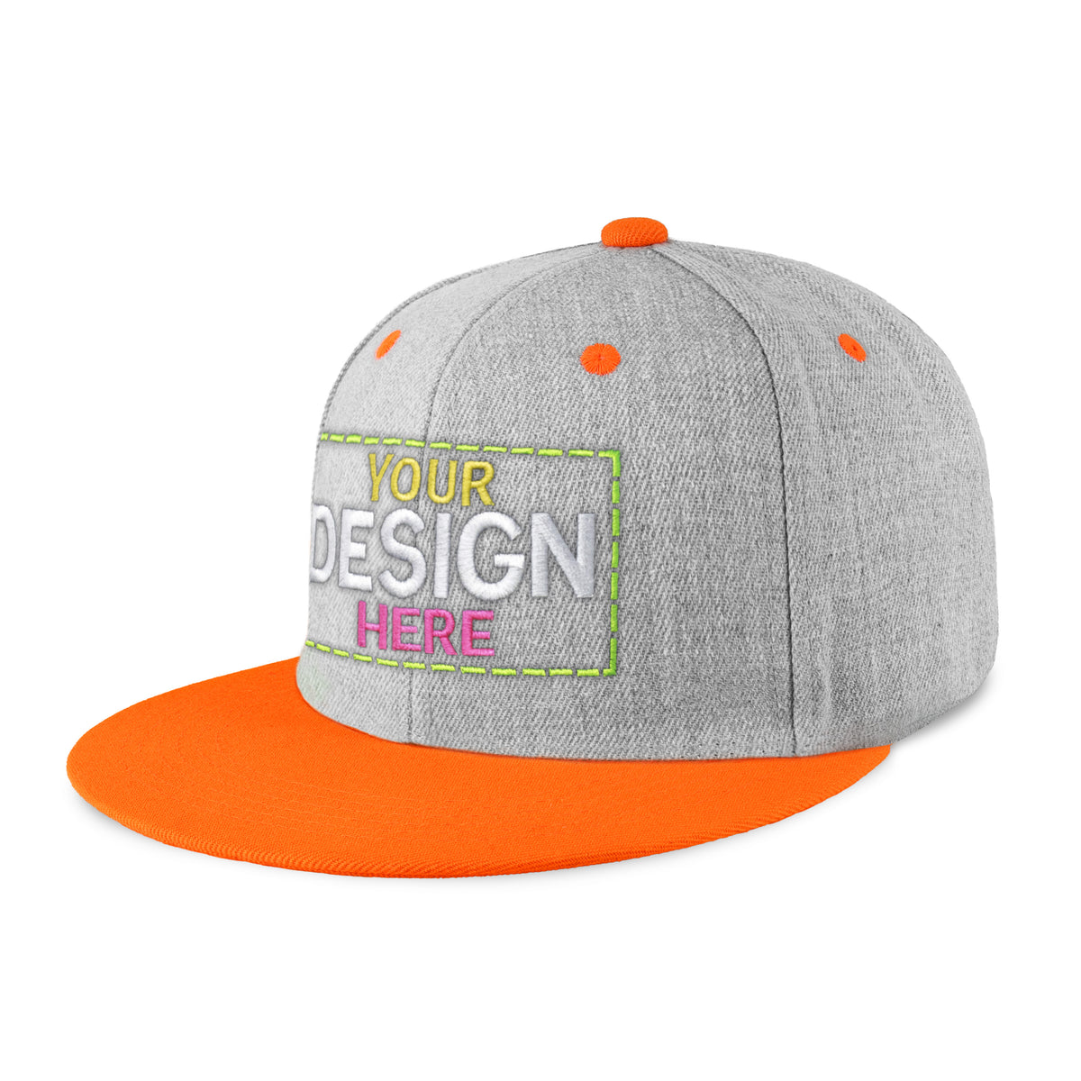 Custom Two-Tone Edge Flat Bill