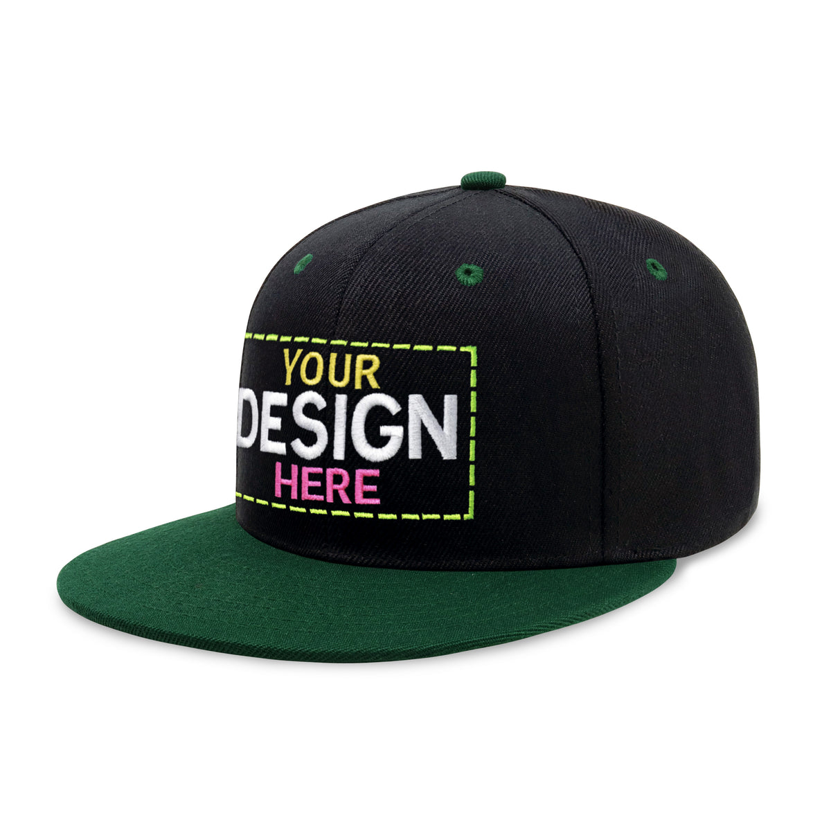 Custom Two-Tone Edge Flat Bill
