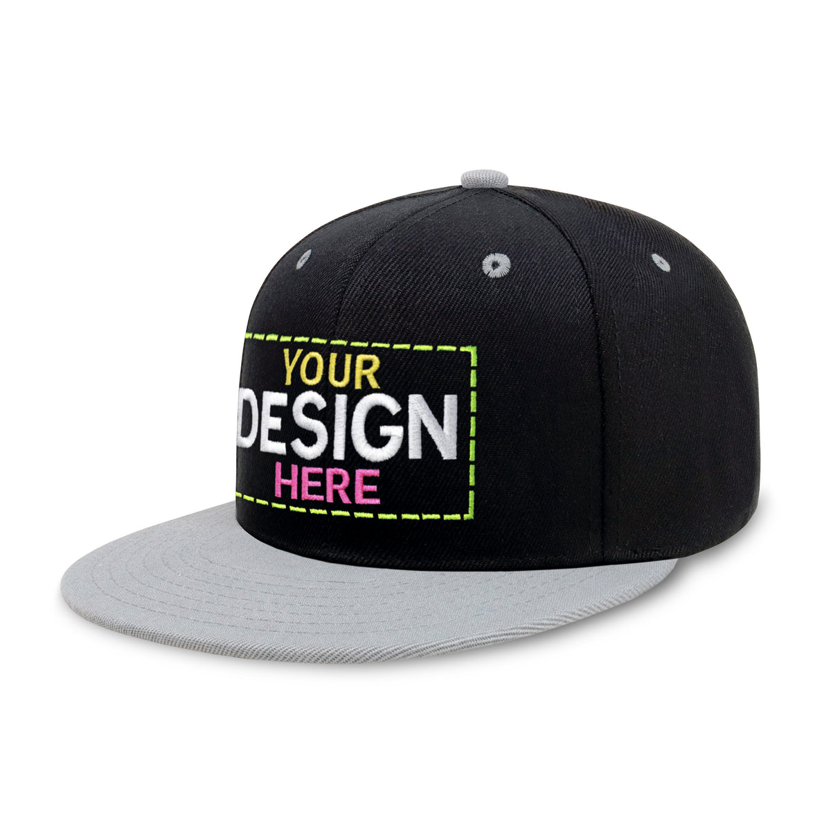 Custom Two-Tone Edge Flat Bill