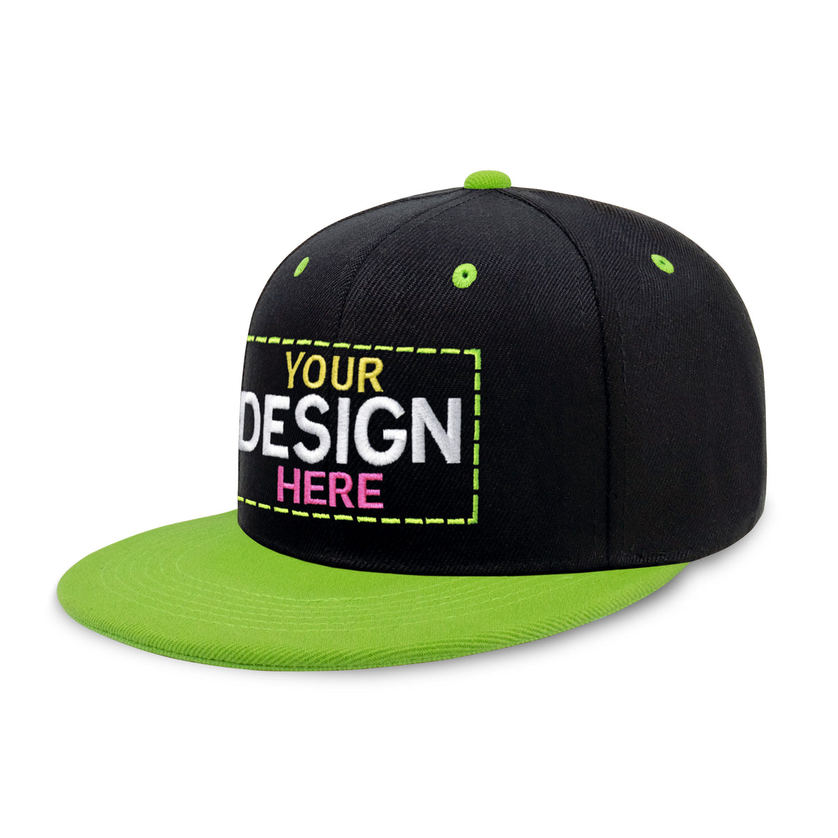 Custom Two-Tone Edge Flat Bill