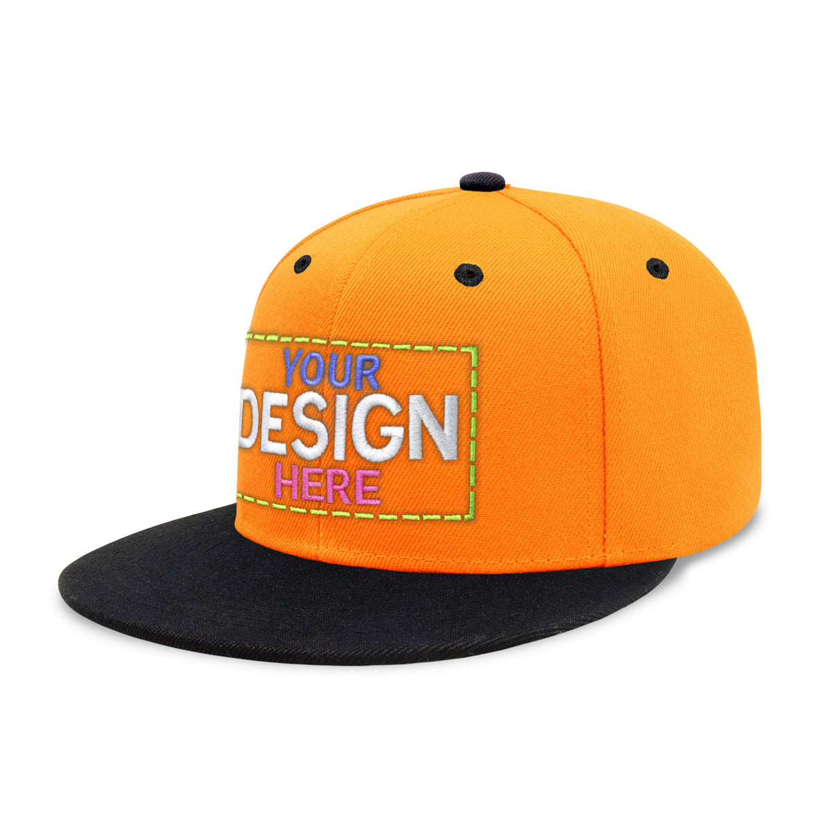 Custom Two-Tone Edge Flat Bill