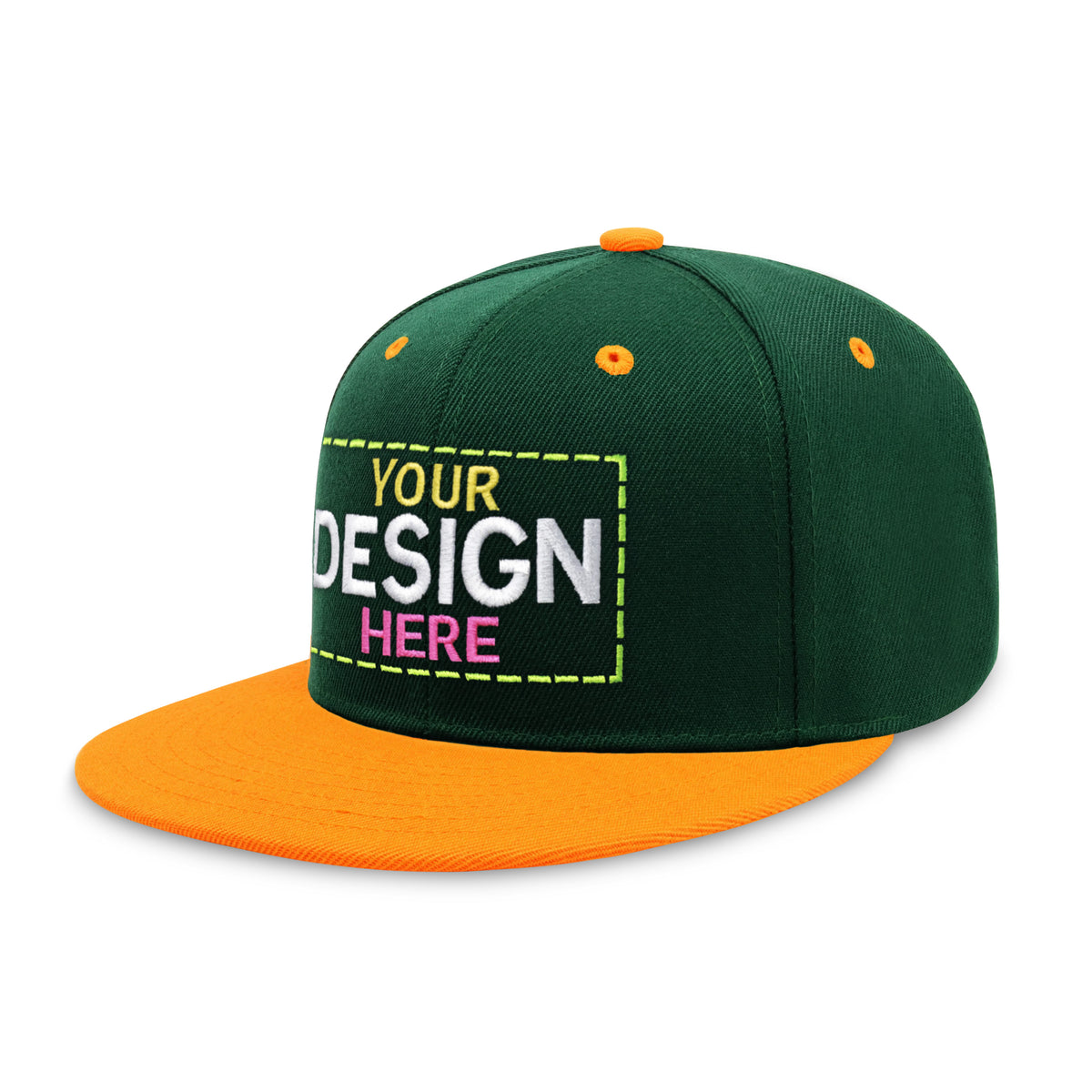 Custom Two-Tone Edge Flat Bill