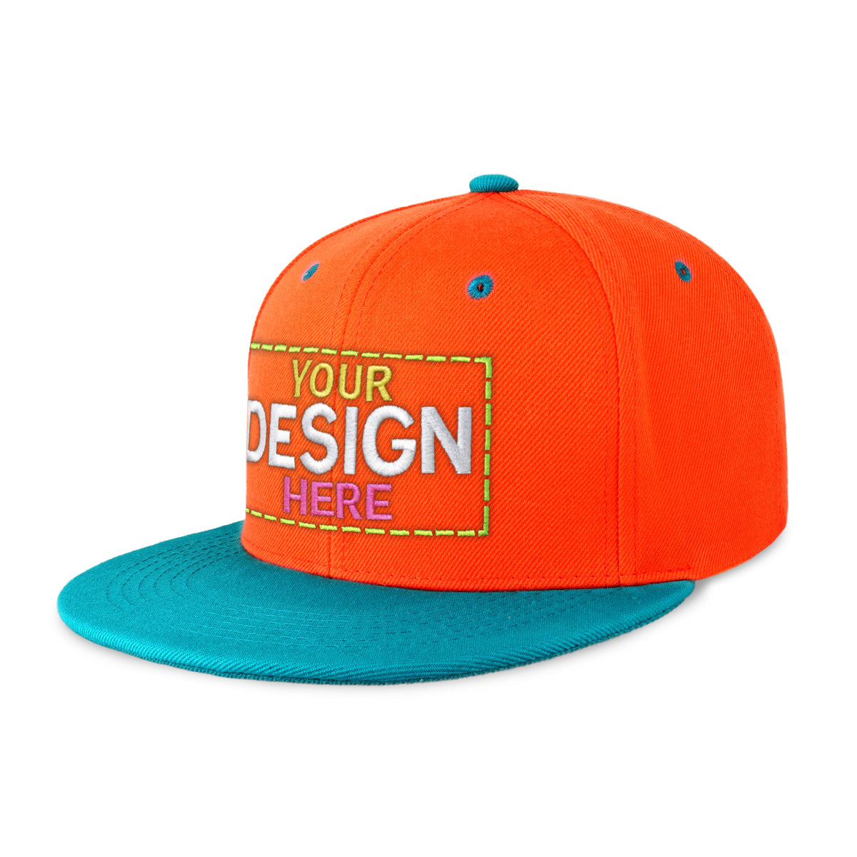 Custom Two-Tone Edge Flat Bill