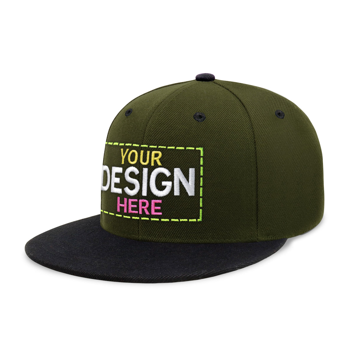 Custom Two-Tone Edge Flat Bill