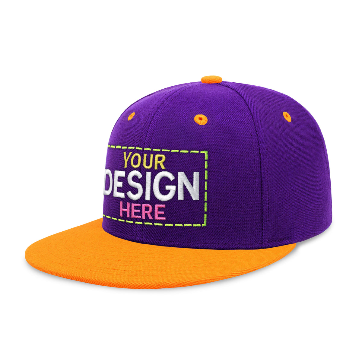Custom Two-Tone Edge Flat Bill