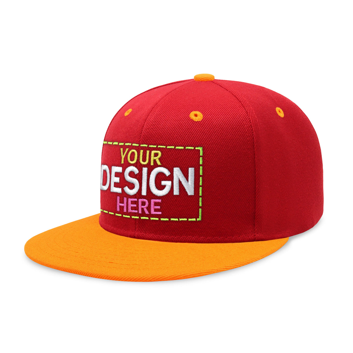 Custom Two-Tone Edge Flat Bill