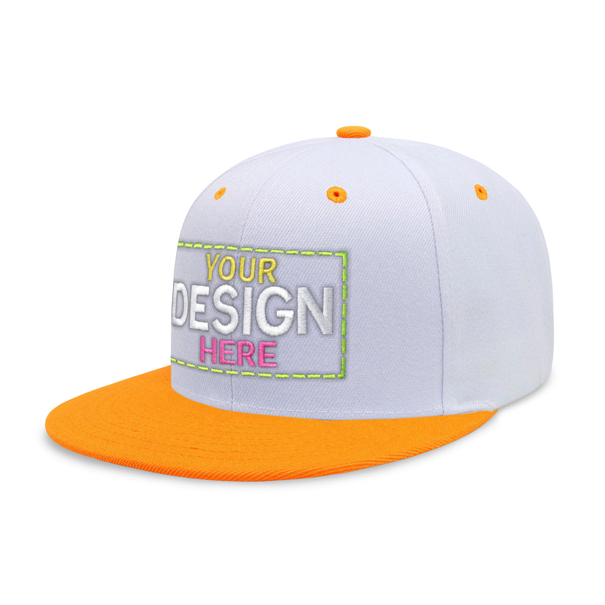 Custom Two-Tone Edge Flat Bill