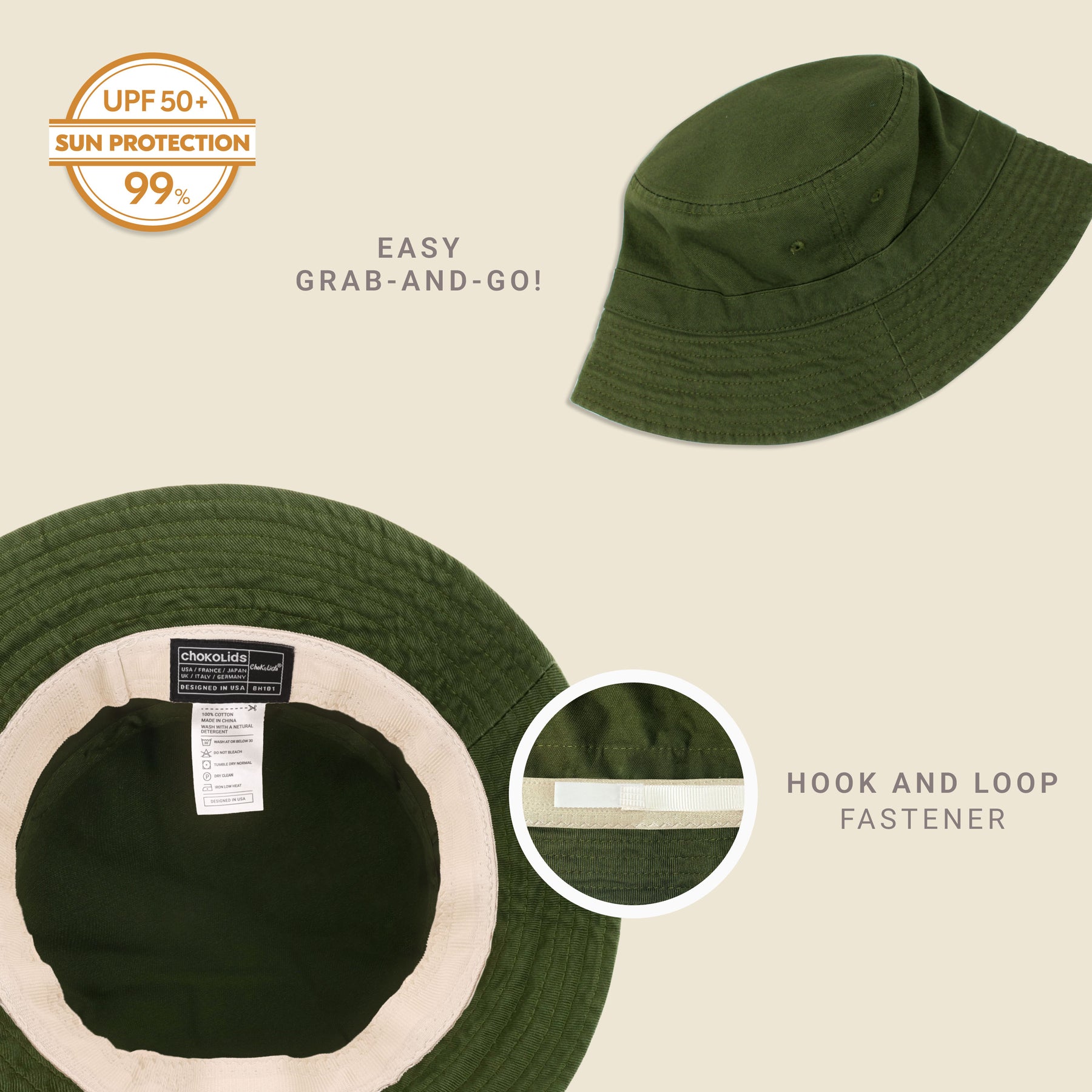 Classic Washed Cotton Bucket Hat