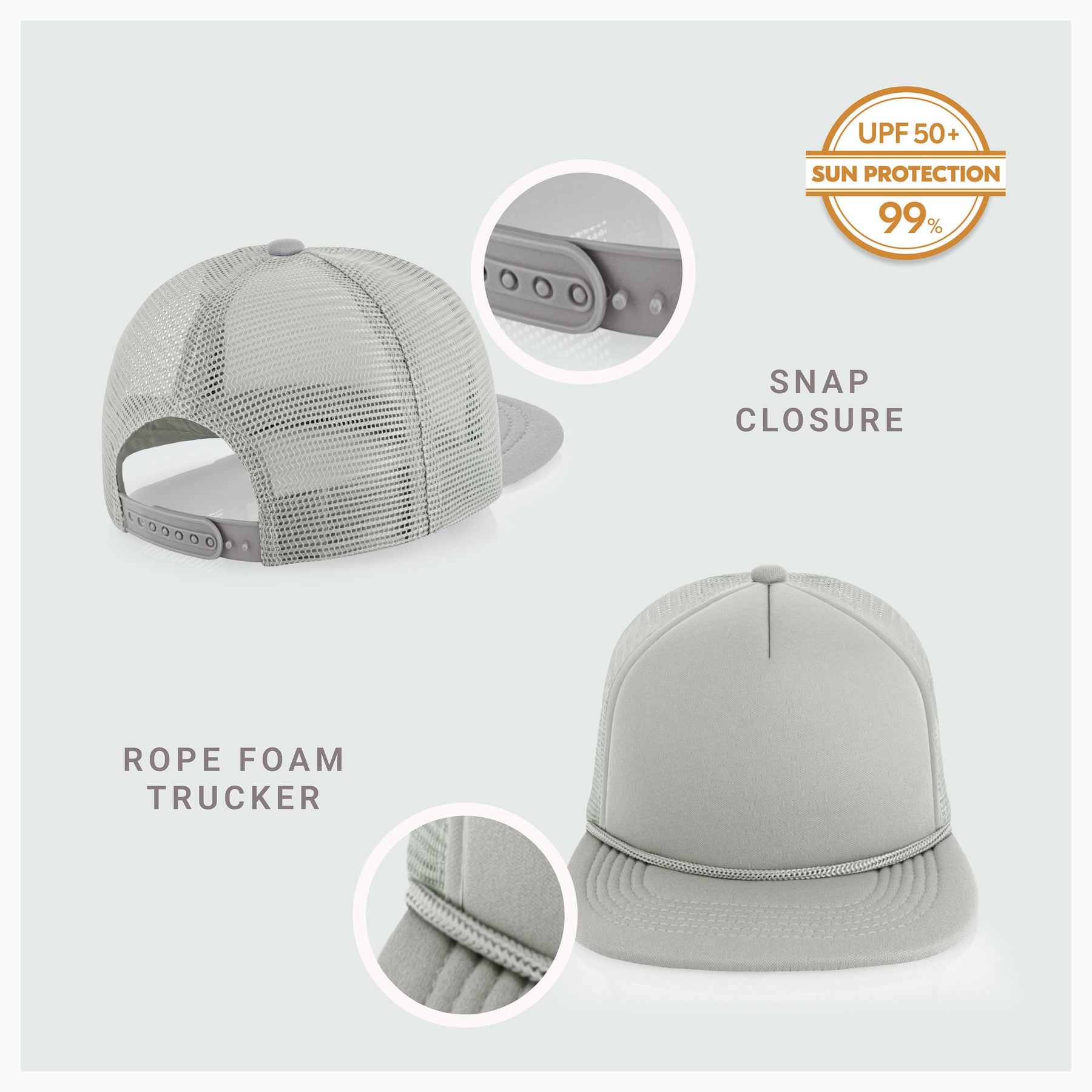 Foam Flat Bill with Rope