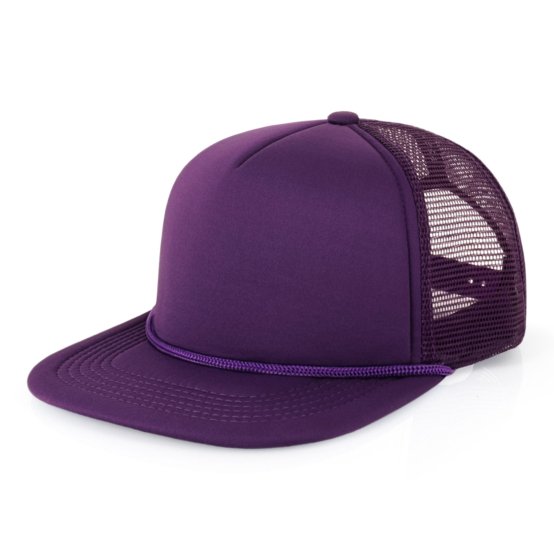 Foam Flat Bill with Rope