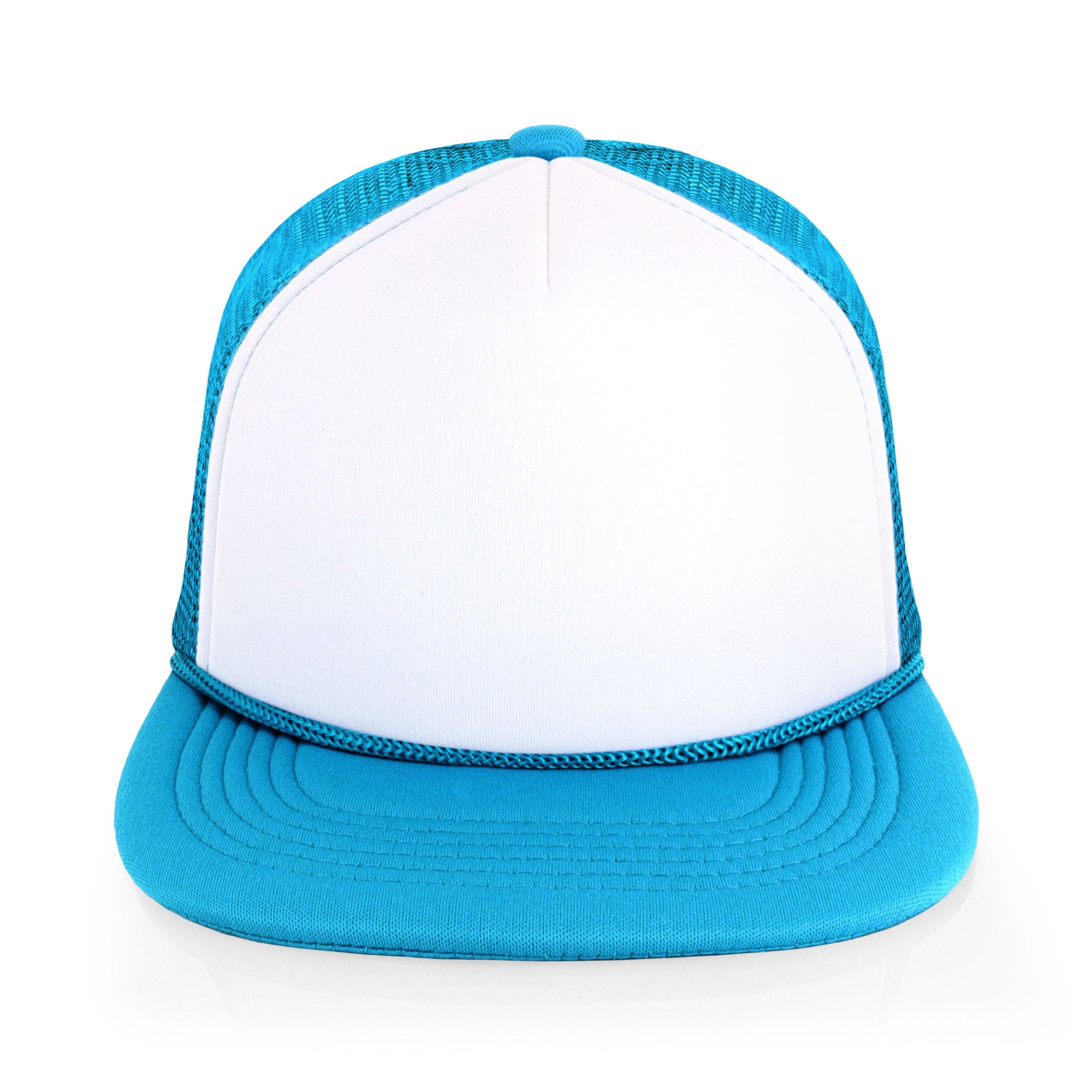 Two-Tone Foam Flat Bill with Rope