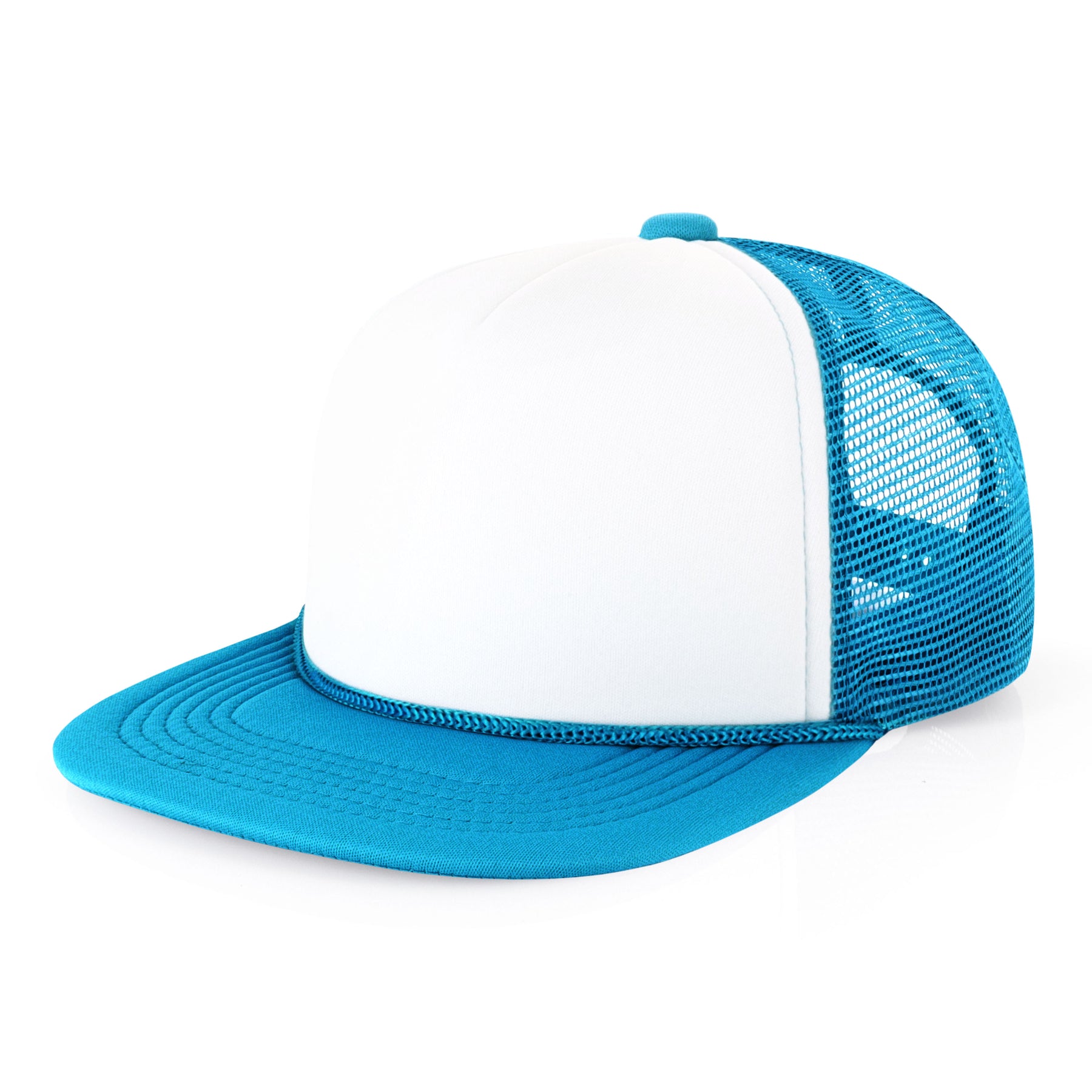 Two-Tone Foam Flat Bill with Rope