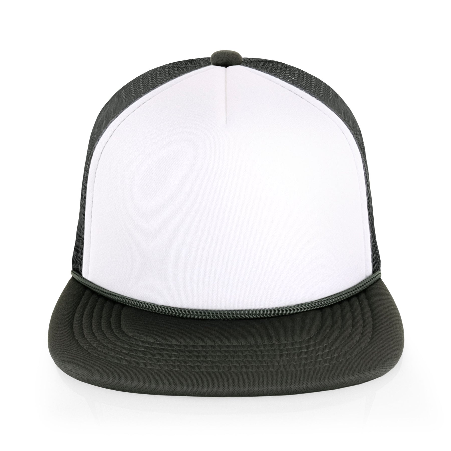 Two-Tone Foam Flat Bill with Rope