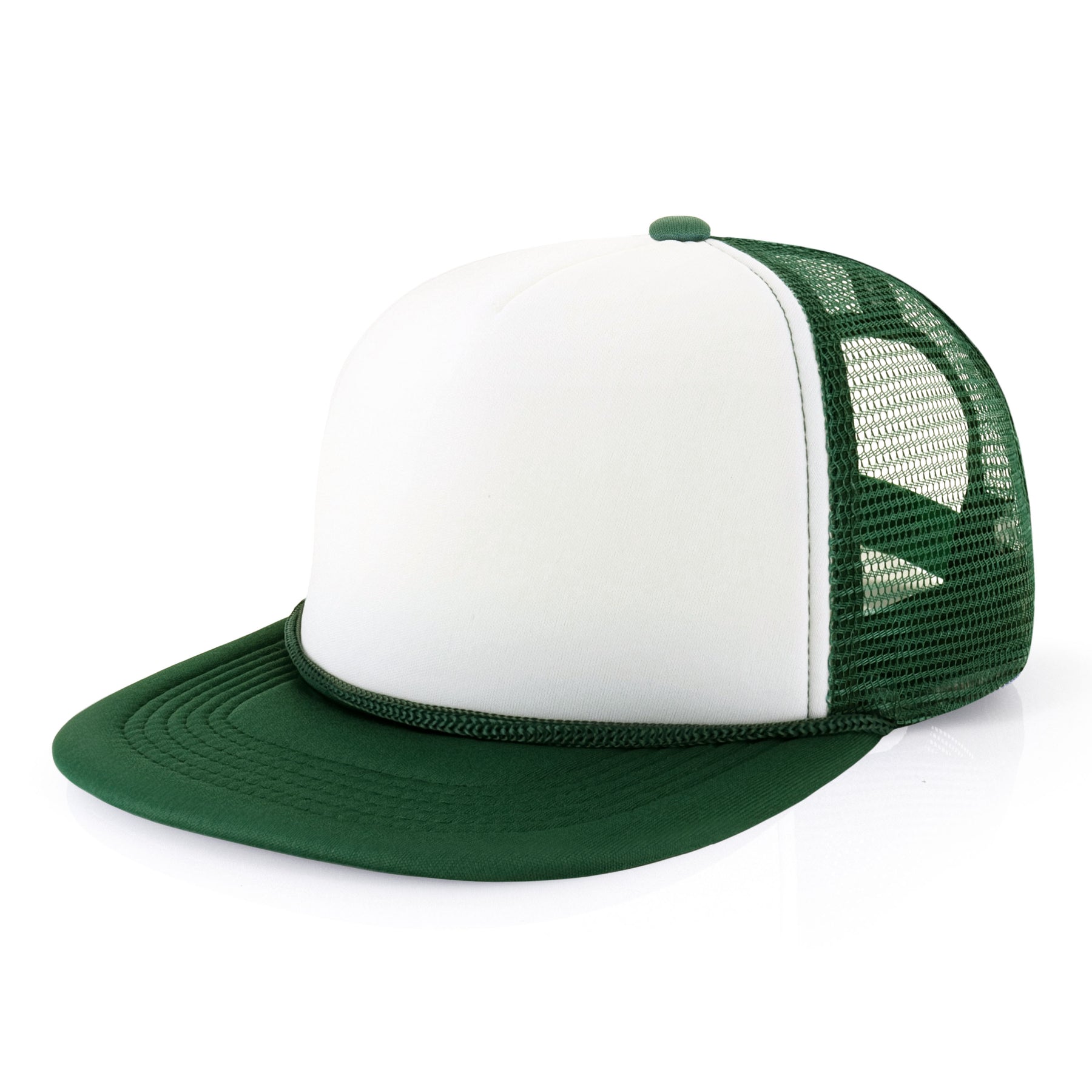 Two-Tone Foam Flat Bill with Rope