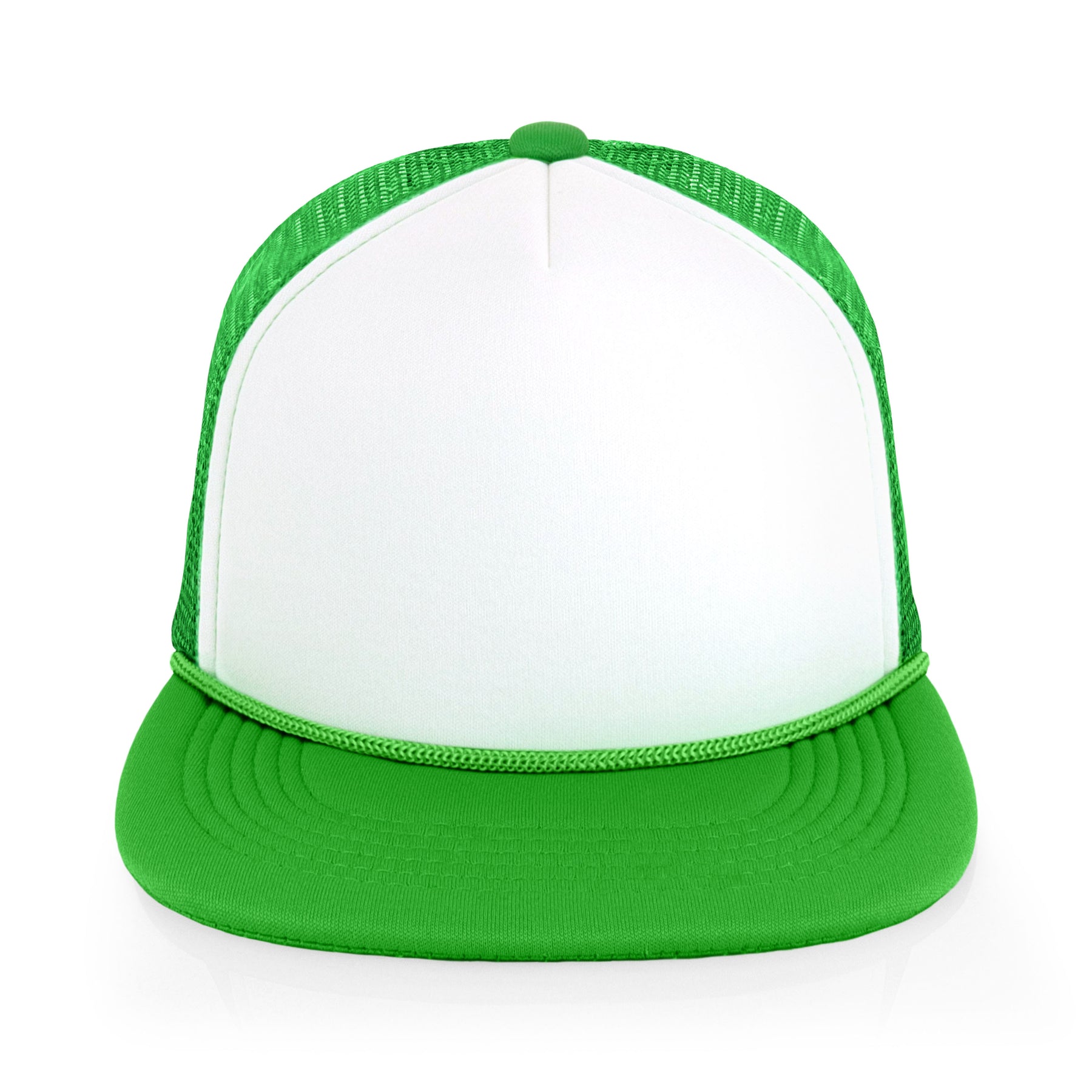 Two-Tone Foam Flat Bill with Rope