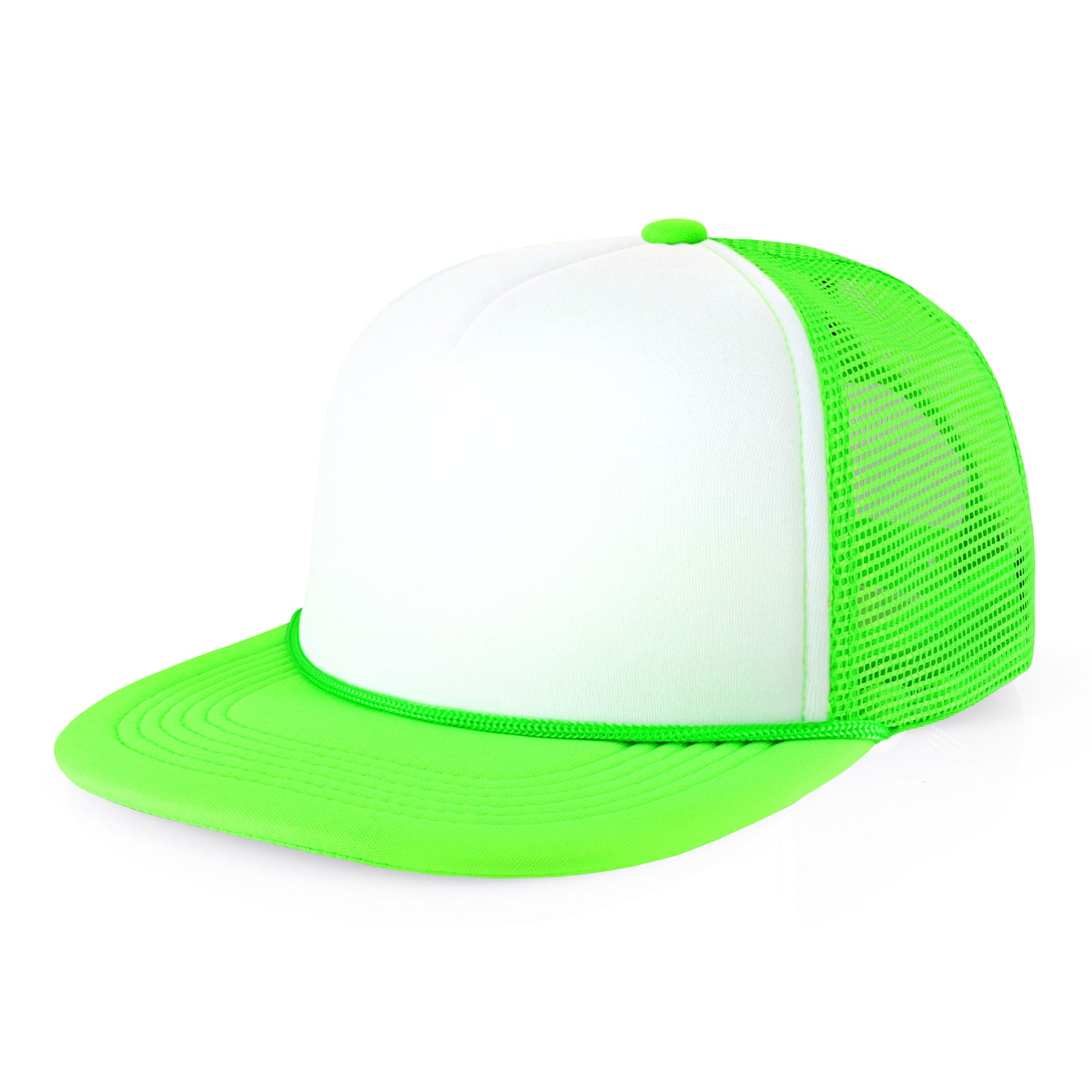 Two-Tone Foam Flat Bill with Rope