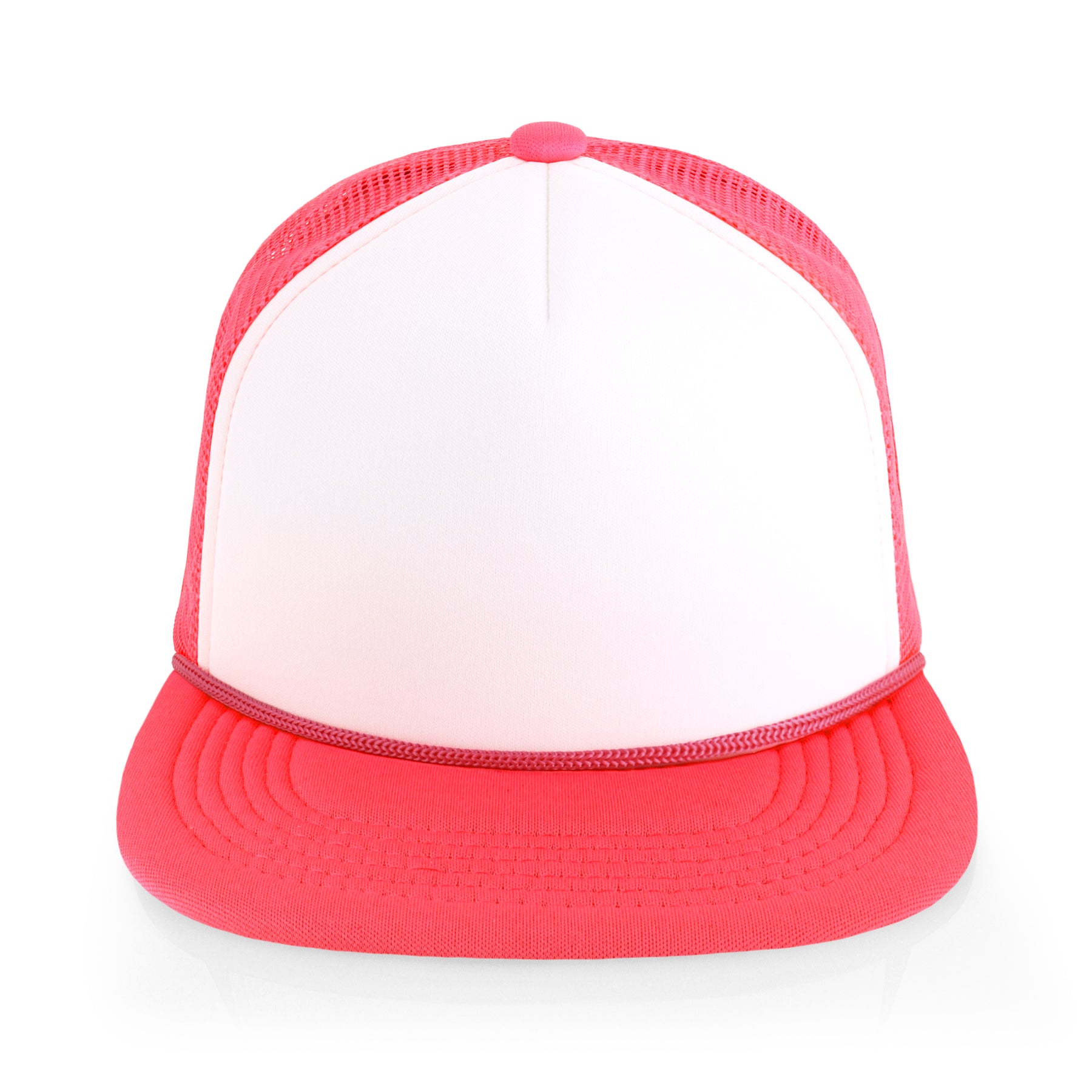 Two-Tone Foam Flat Bill with Rope