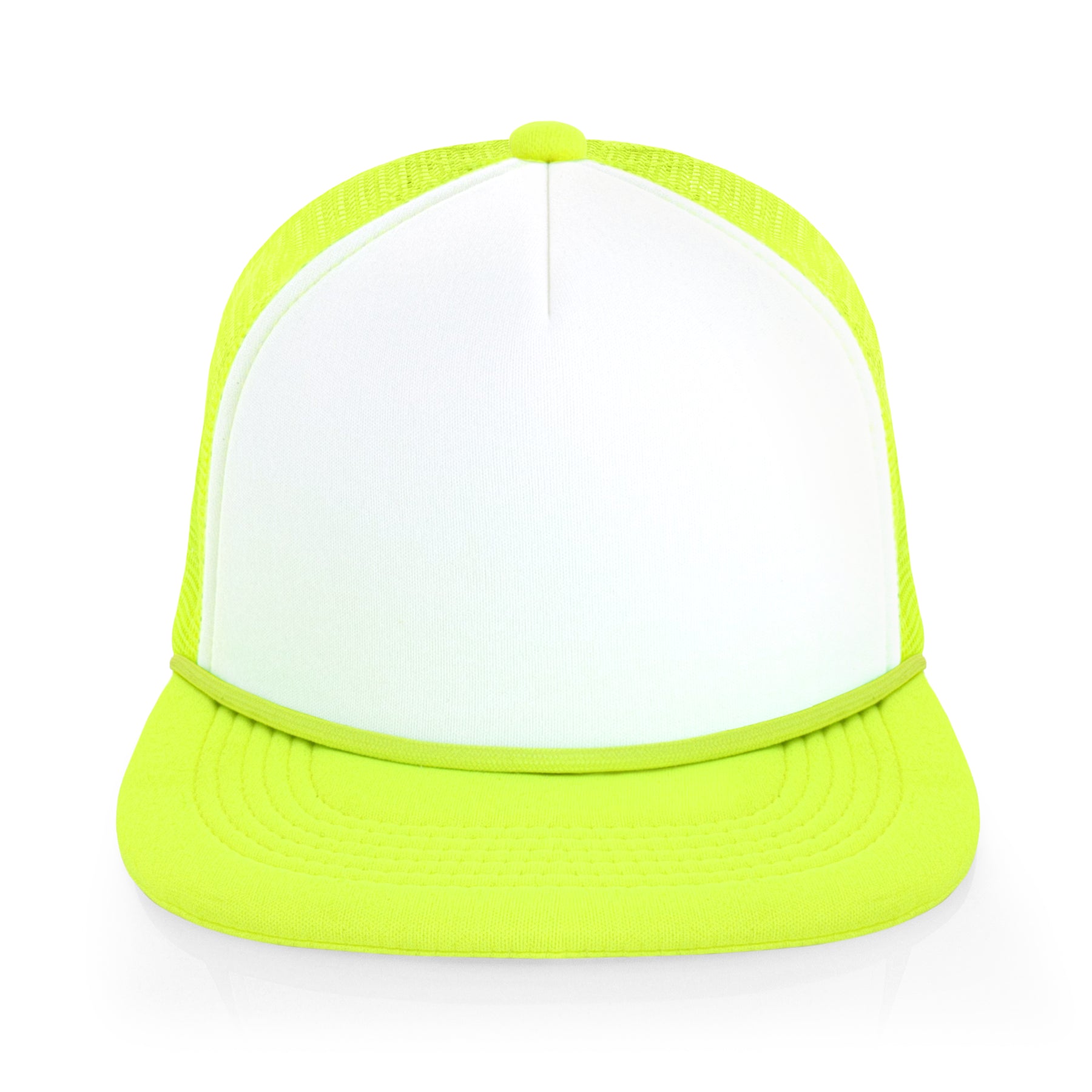 Two-Tone Foam Flat Bill with Rope