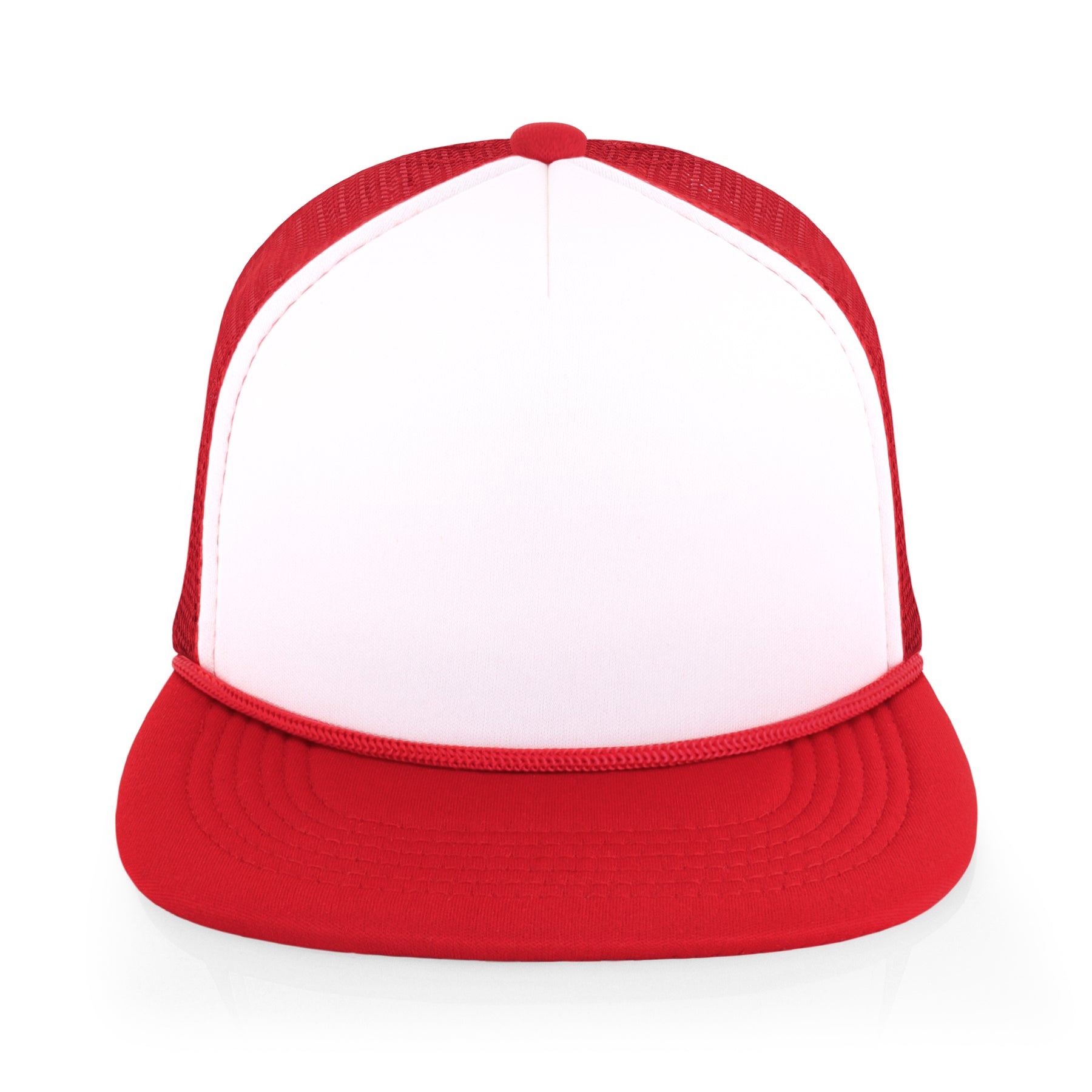 Two-Tone Foam Flat Bill with Rope