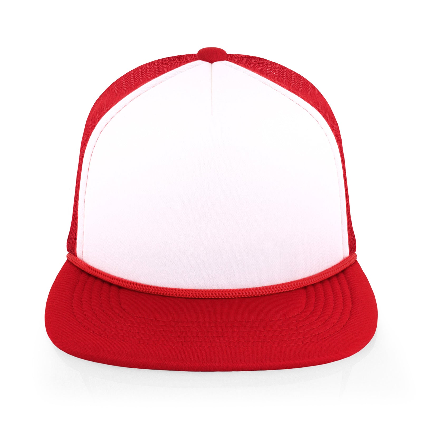 Two-Tone Foam Flat Bill with Rope