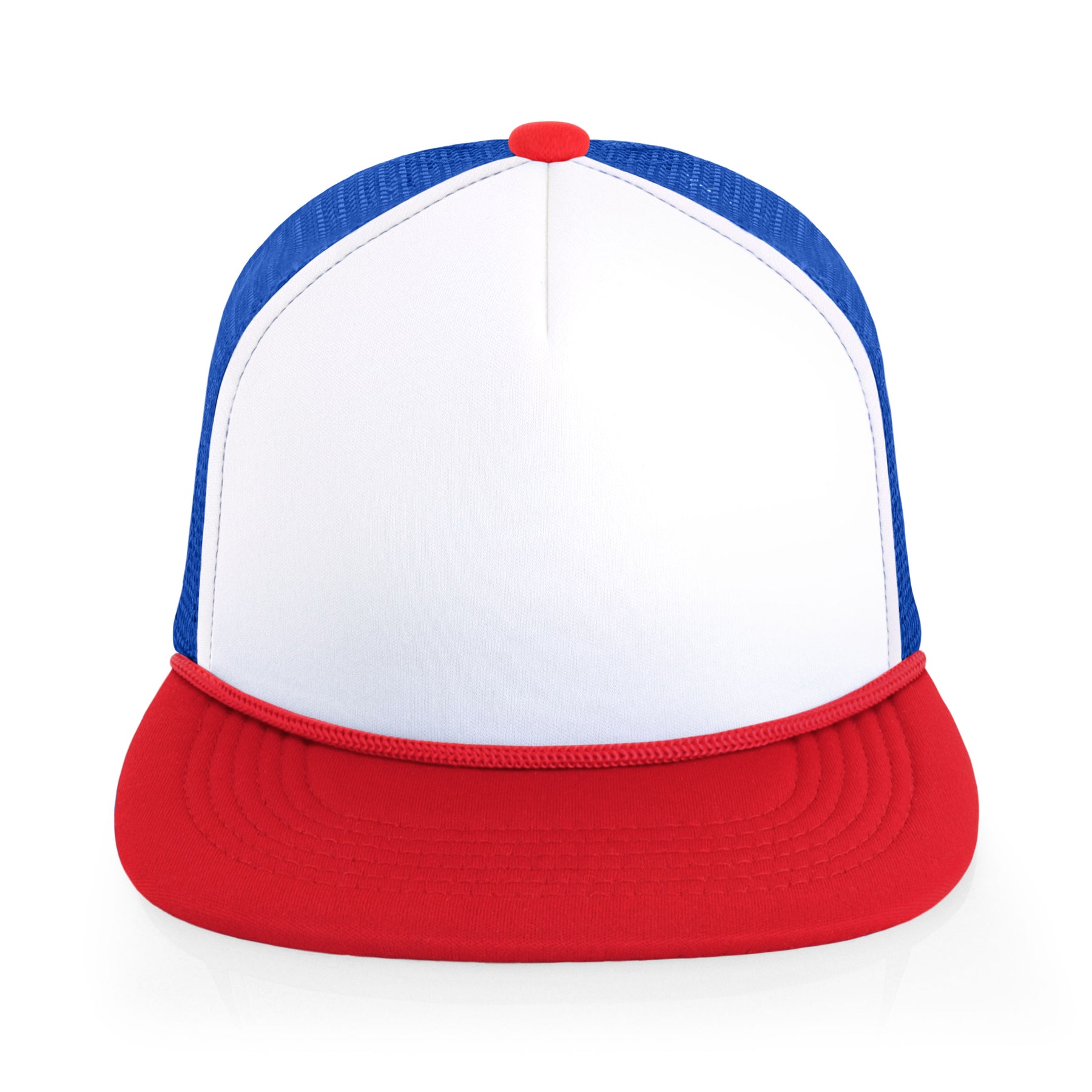Two-Tone Foam Flat Bill with Rope
