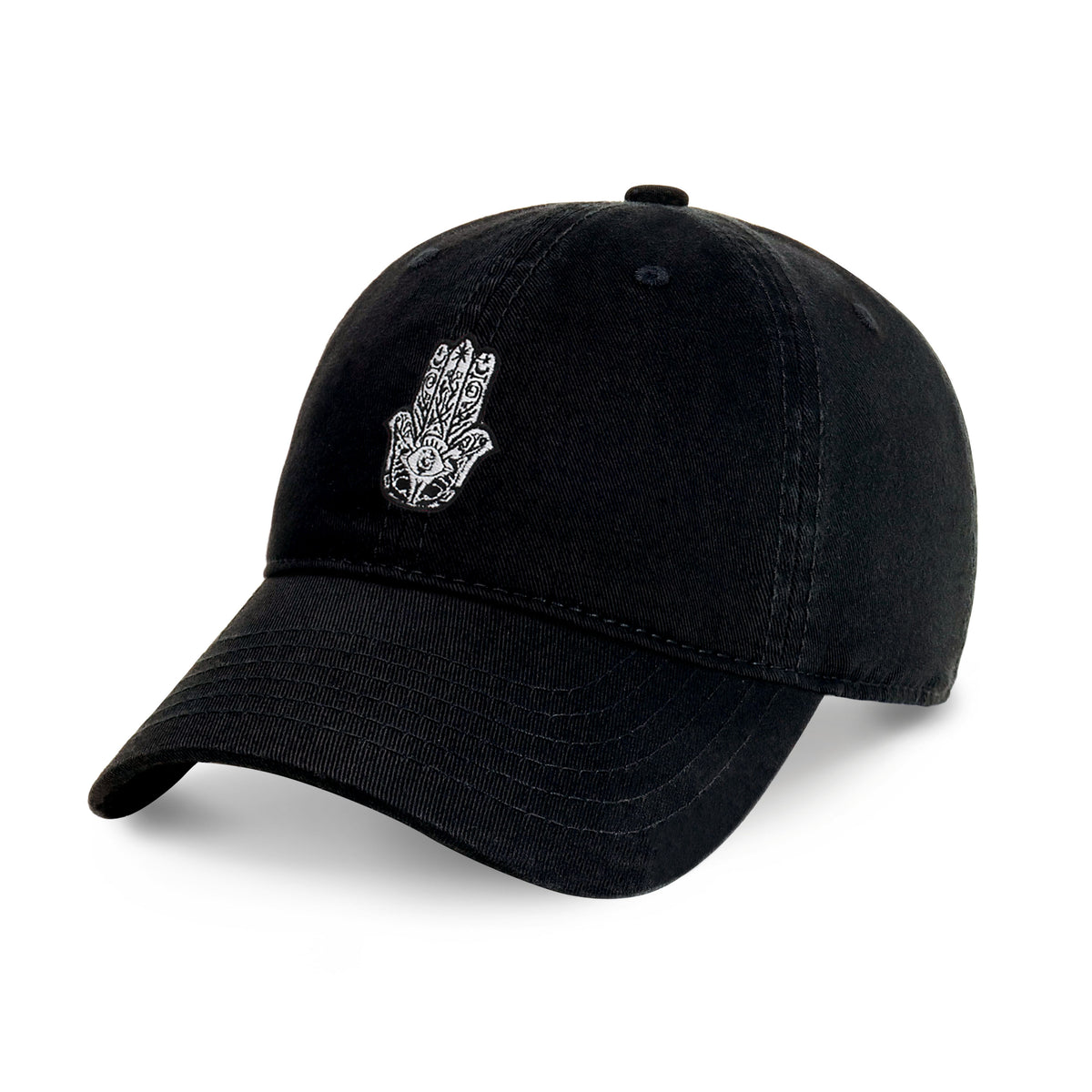 Hamsa Embroidered Dad Hat – Adjustable Cotton Baseball Cap
