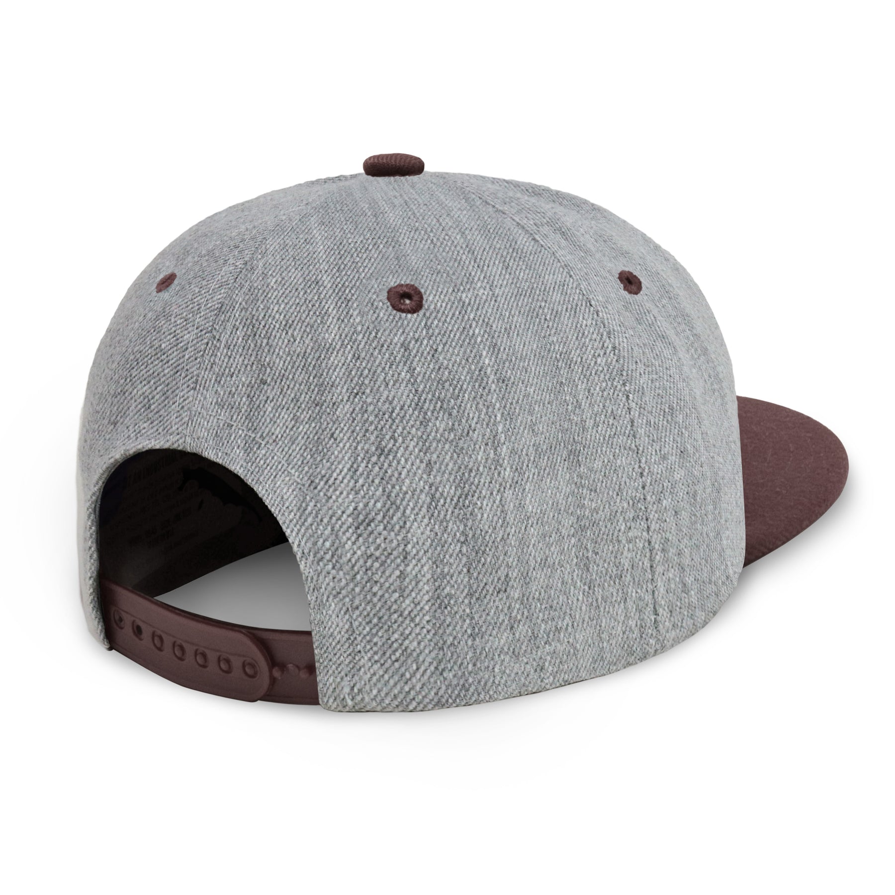 Two-Tone Heather Grey Flat Bill