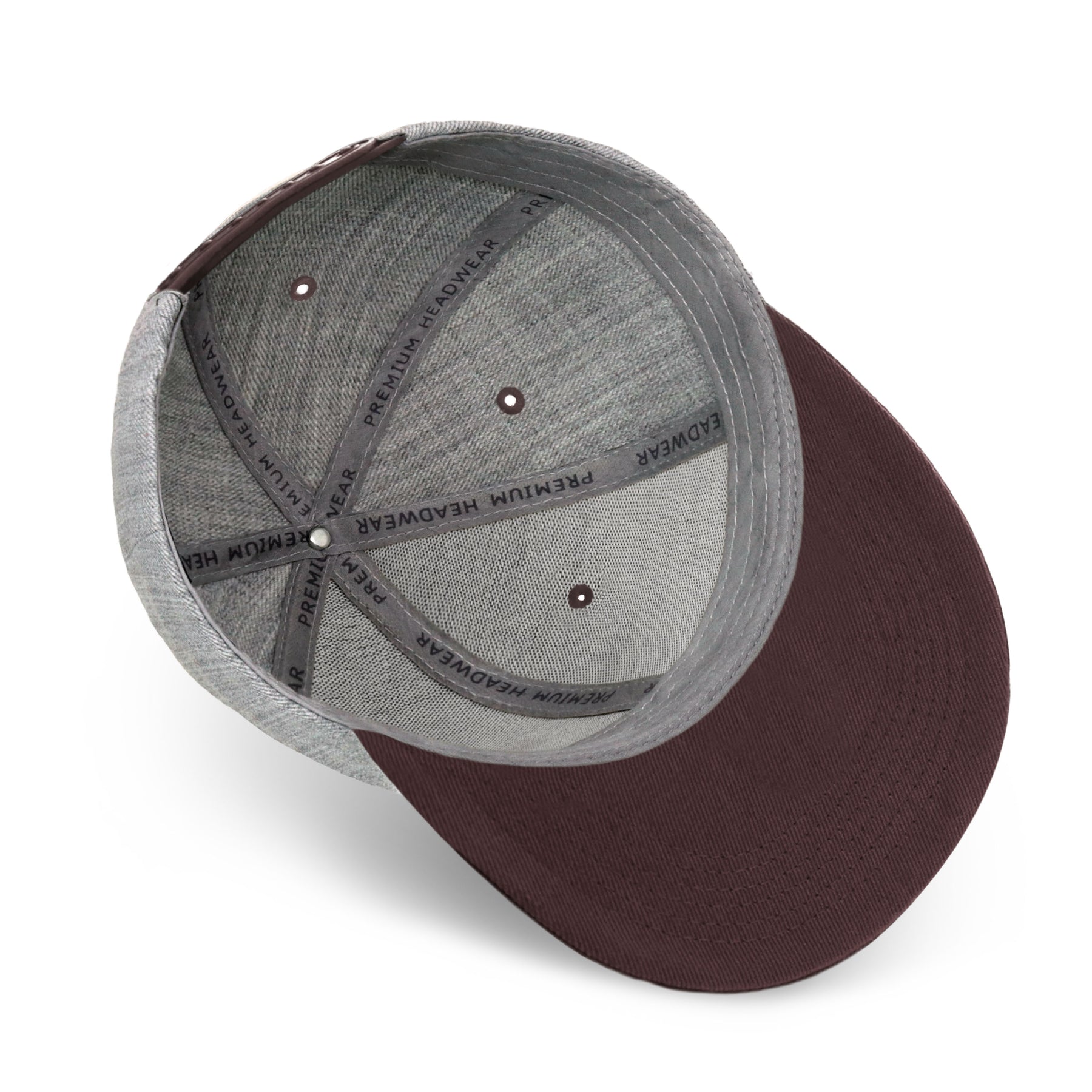 Two-Tone Heather Grey Flat Bill