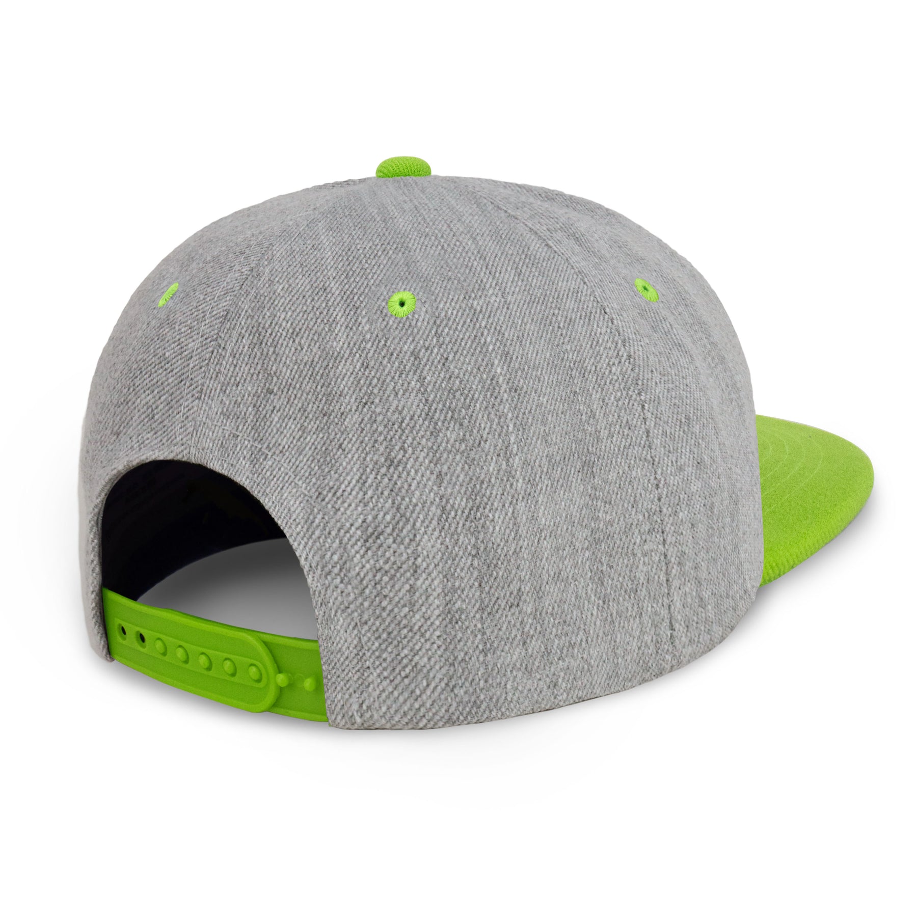 Two-Tone Heather Grey Flat Bill