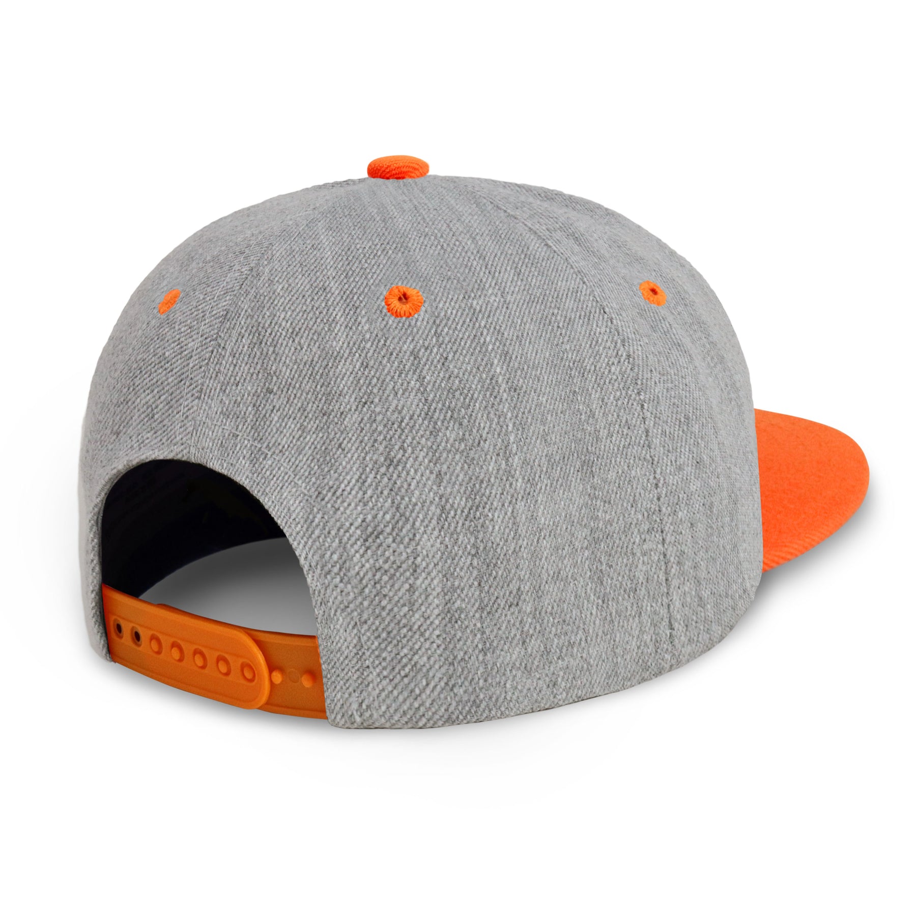 Two-Tone Heather Grey Flat Bill