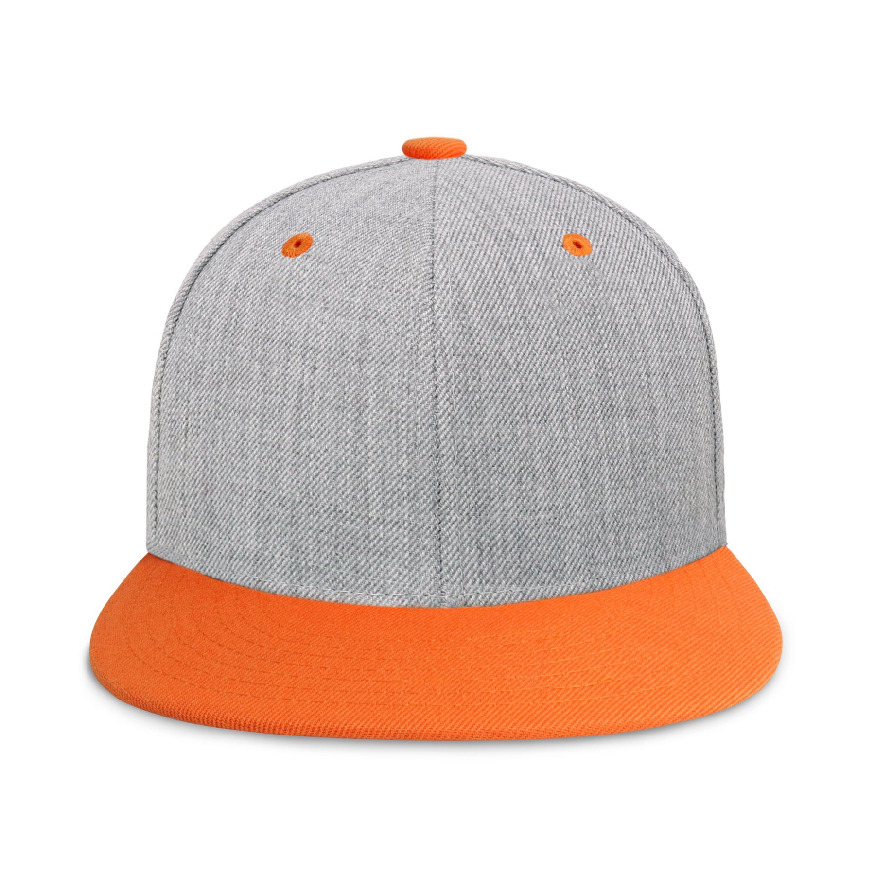 Two-Tone Heather Grey Flat Bill