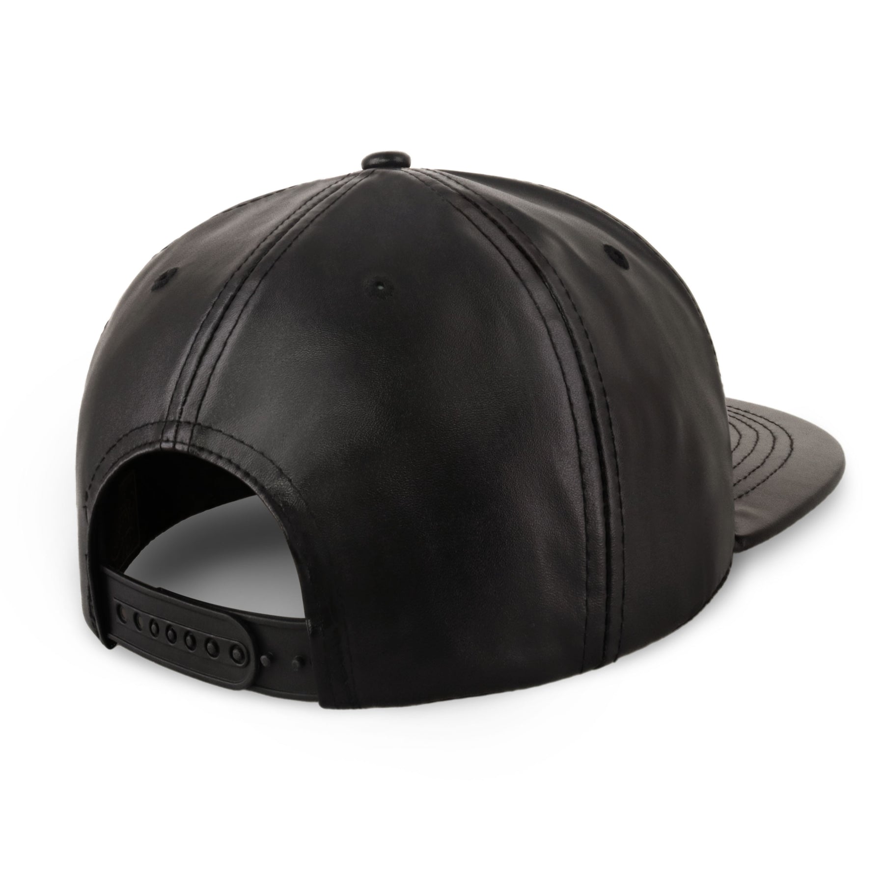 Sleek PU Leather Flat Bill