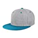 Two-Tone Heather Grey Flat Bill