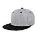 Two-Tone Heather Grey Flat Bill