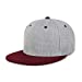 Two-Tone Heather Grey Flat Bill
