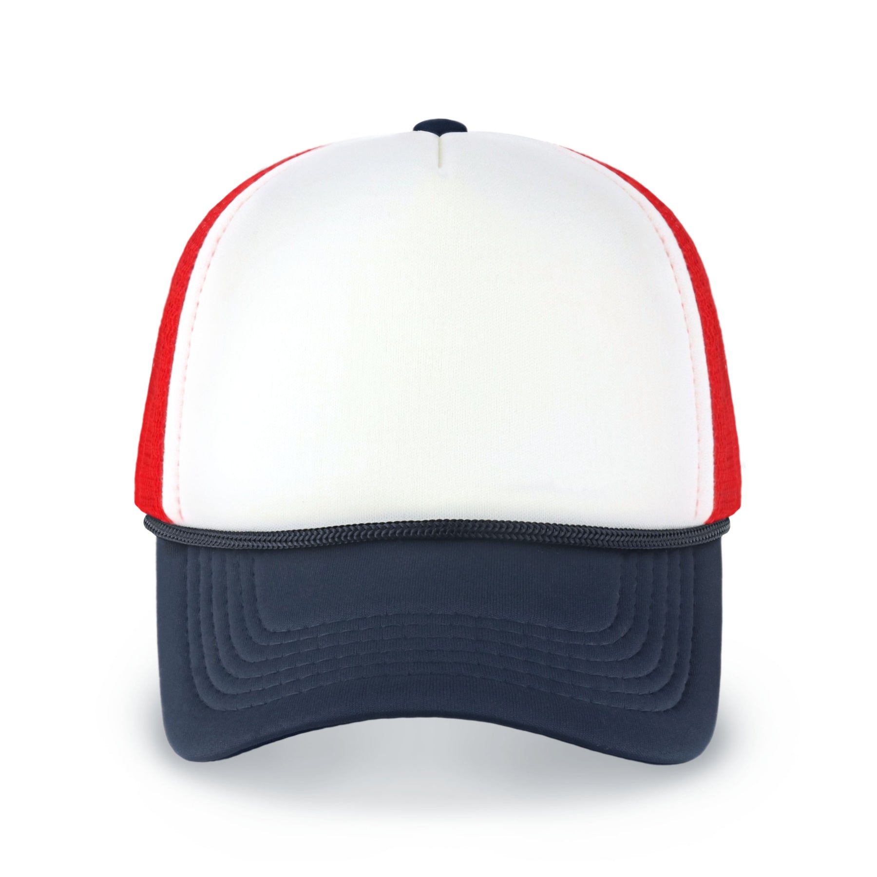 Two-Tone Foam Cap with Rope