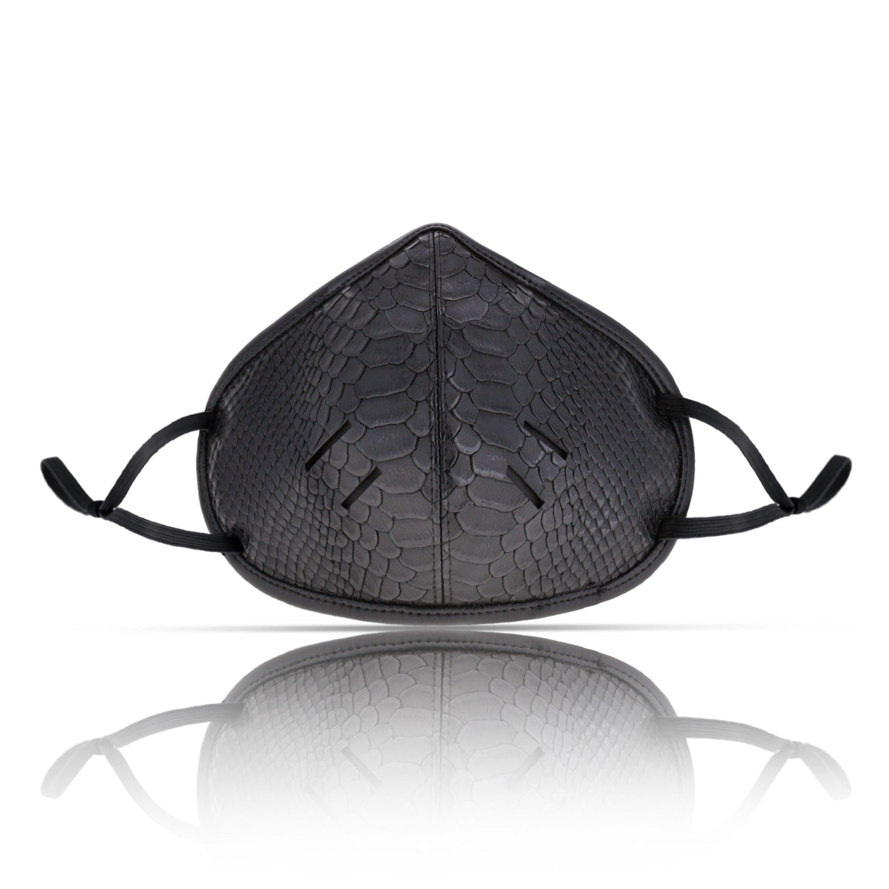 black Leather Face Mask