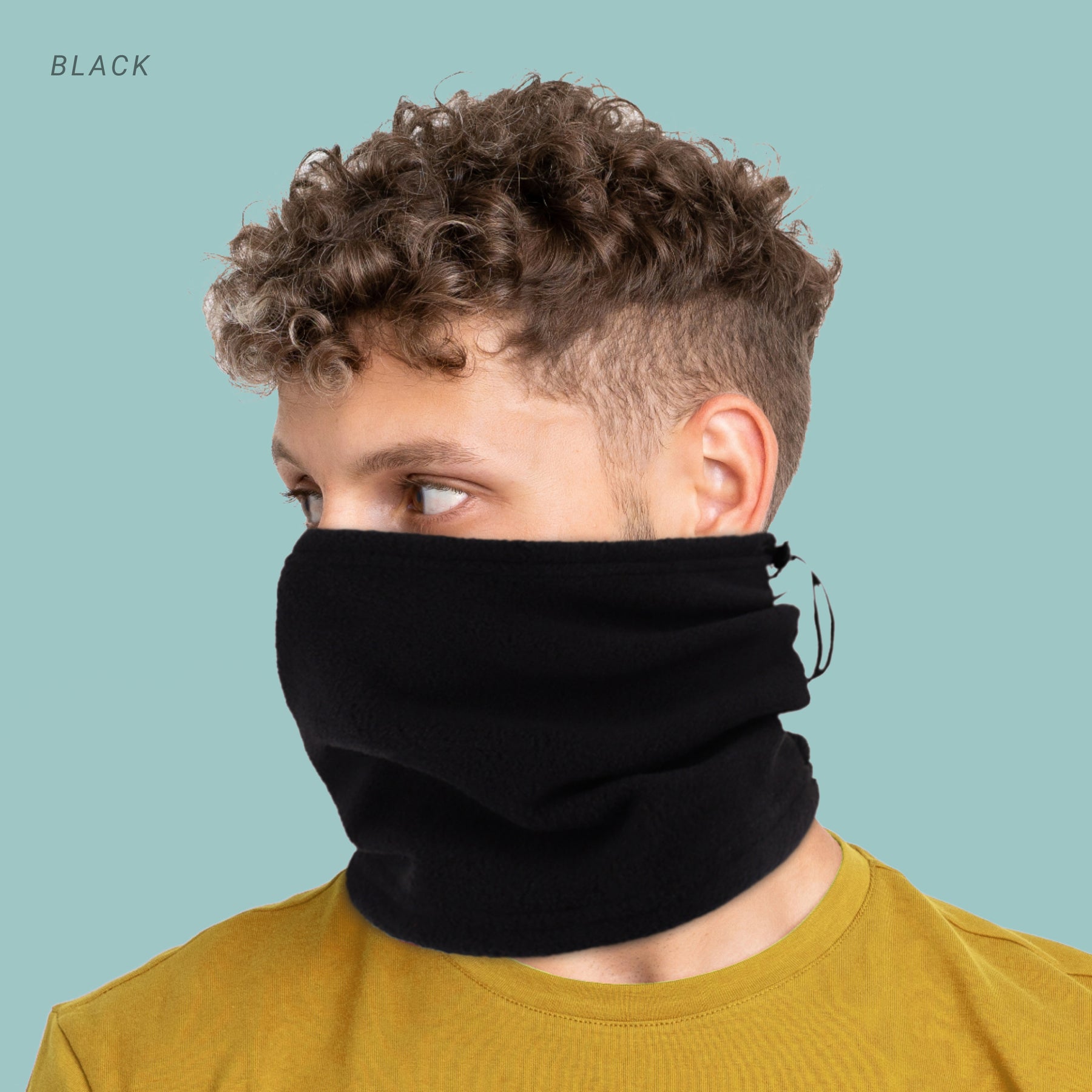 black Fleece Neck Gaiter