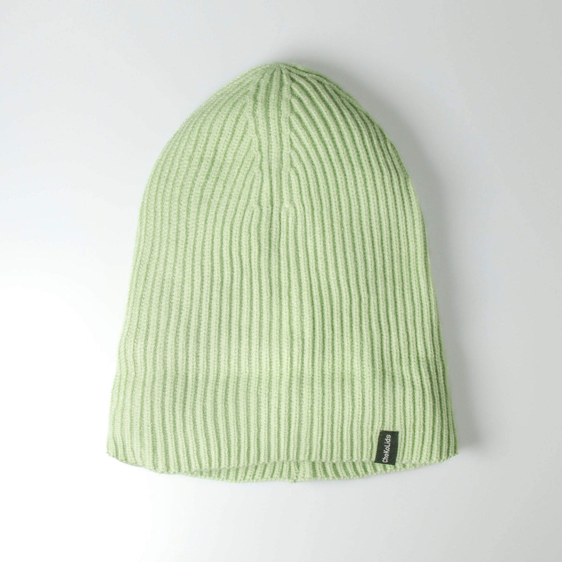 Ribbed lime cream Fisherman Beanie