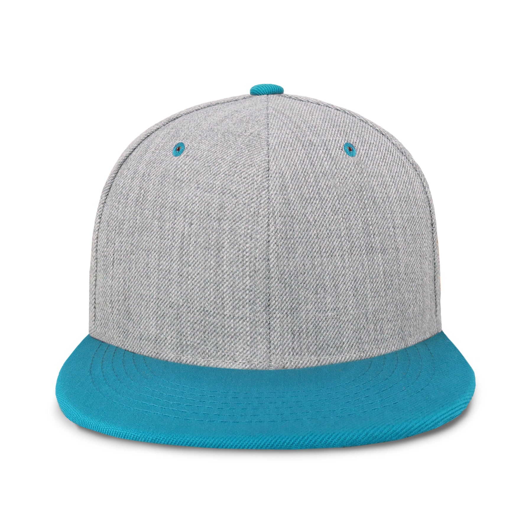 Plain Heather Grey Snapback Hat