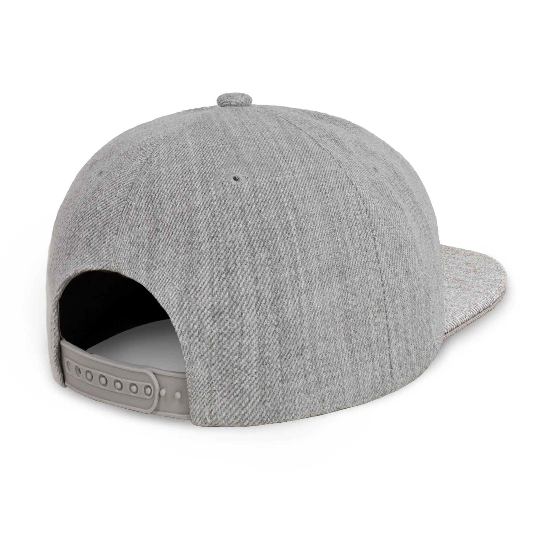 Two-Tone Heather Grey Flat Bill
