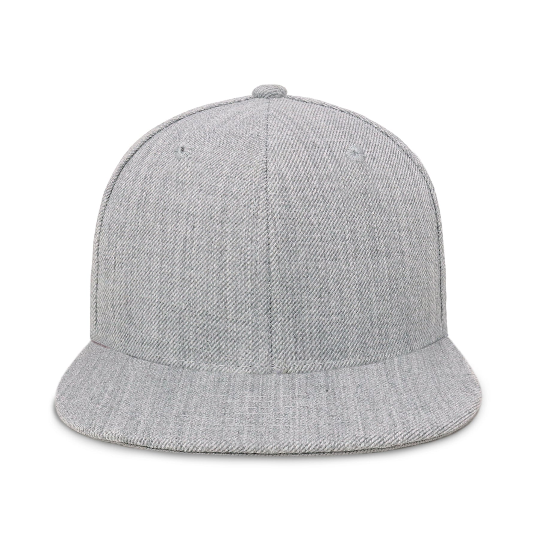Two-Tone Heather Grey Flat Bill