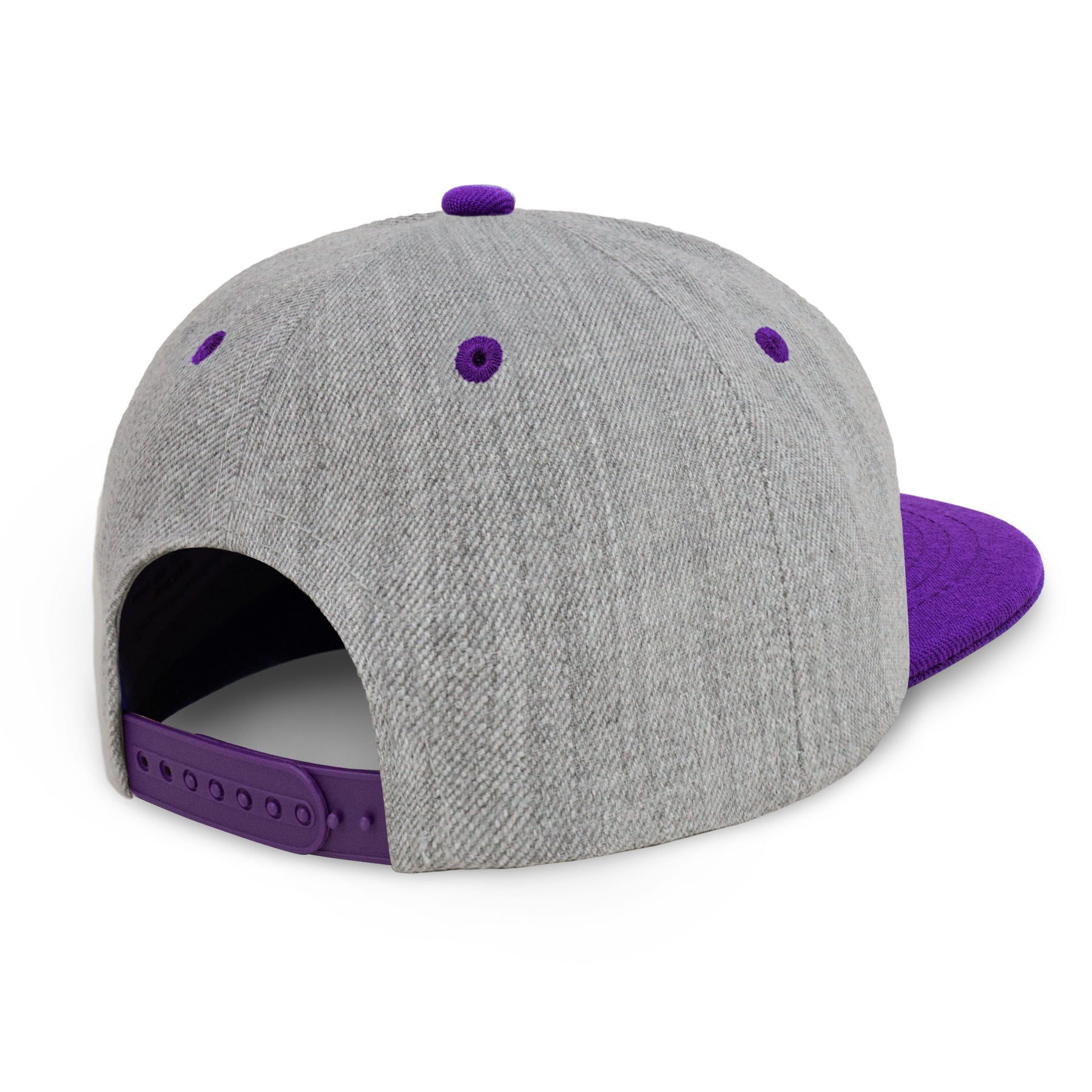 Two-Tone Heather Grey Flat Bill
