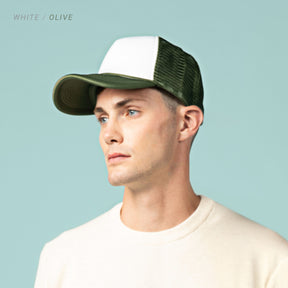 Two-Tone Foam Cap with Rope
