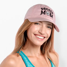Soccer Mom Design Embroidered Cap