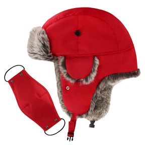 Waterproof Trapper Hat with Mask