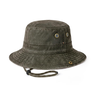Wide Brim Bucket Hat for Summer – Cotton UPF Protection & Adjustable Fit
