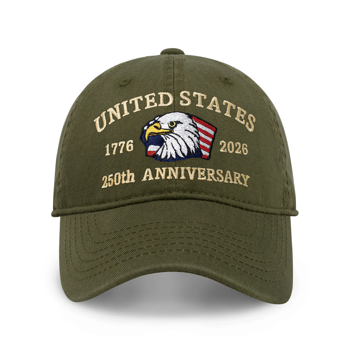 250th Anniversary USA Embroidered Dad Hat – Adjustable Cotton Baseball Cap